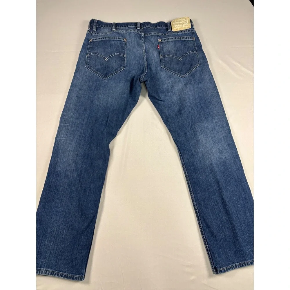 Levi's 514 Straight Fit Blue‎ Denim Jeans Mens 40x32 Medium Wash 00514-0406